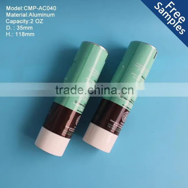 2 OZ Double Wall Cap Aluminum Tube for Nutrition Gel ,60g Collapsable Aluminum Tube photo-2
