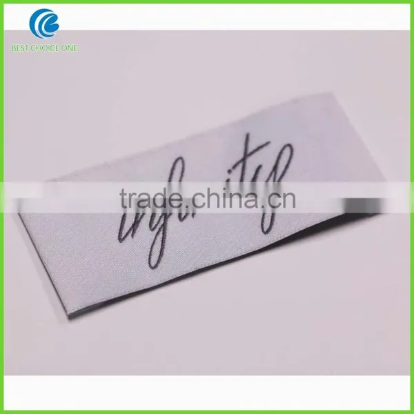 Custom Own Logo High Quality Heat Cut White Woven Clothing Labels photo-6
