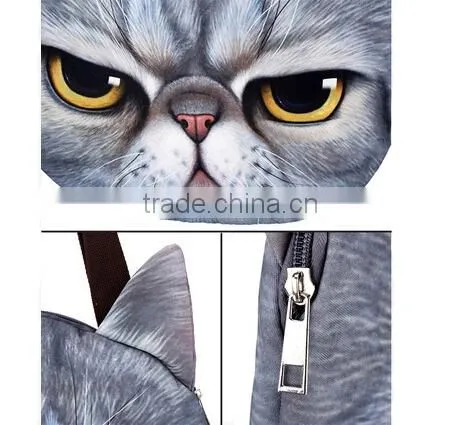 3d Cat Face Tote Bags photo-6