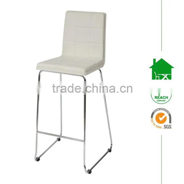 DC-2530 Modern White Faux Leather Bar Chair photo-2