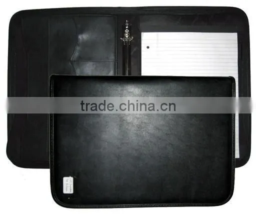 Portfolio with 25 sheets notepad and three ring binder