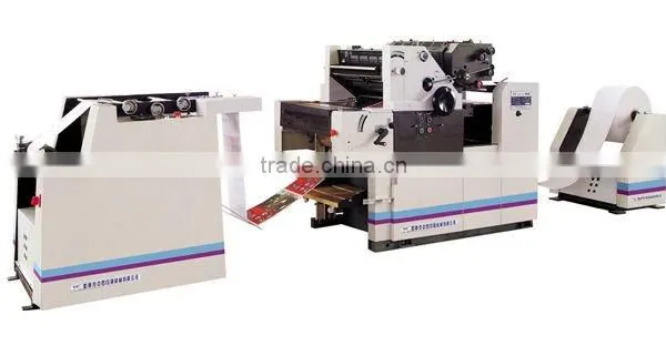 offset machine two color continuous stationery press