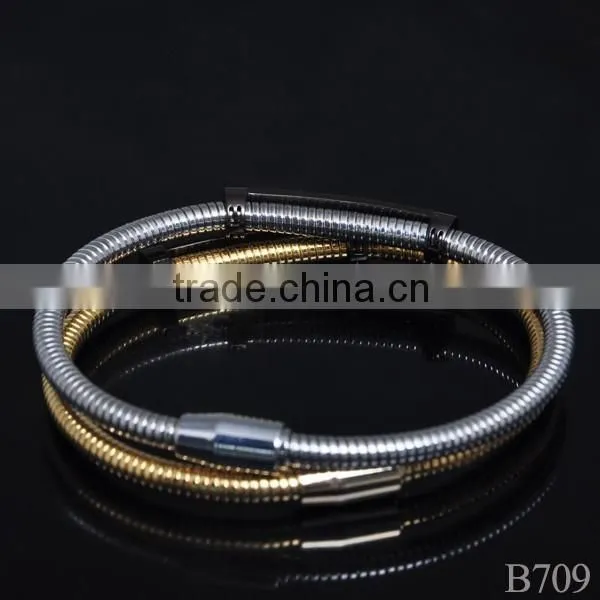 New Gold Magnetic Bracelet With Ruby Stone for Party photo-3
