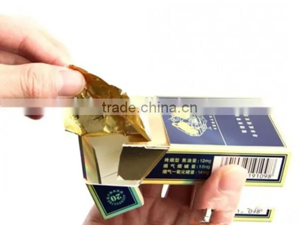China Supplier Gold Cover Cigarette Wrapper photo-2