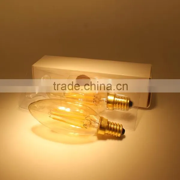 E14 Led 110V/220V Dimmable/Non-dimmable C35 2W 4W Led Filament Bulb Edison Led Candle Light photo-6