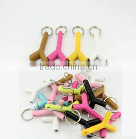 Y Design 3.5mm Headphone Adapter / Audio Headset Connector / Keyring Splitter photo-6