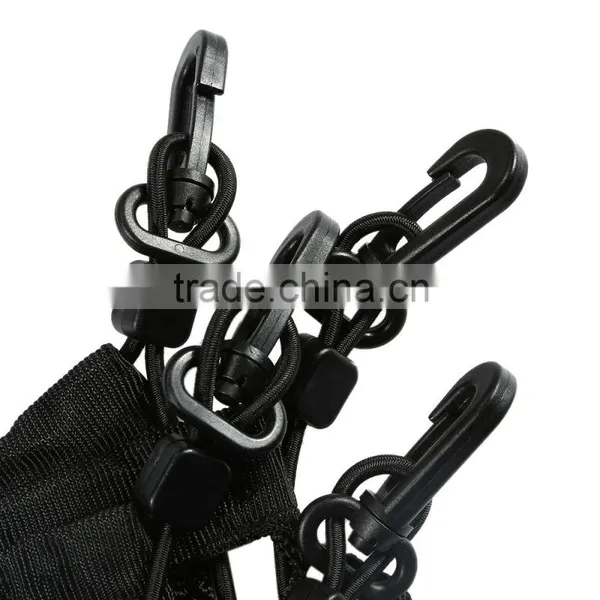 70 * 70cm Car Trunk Interior Mesh Net Storage Bag Luggage Holder 4 Hooks photo-3