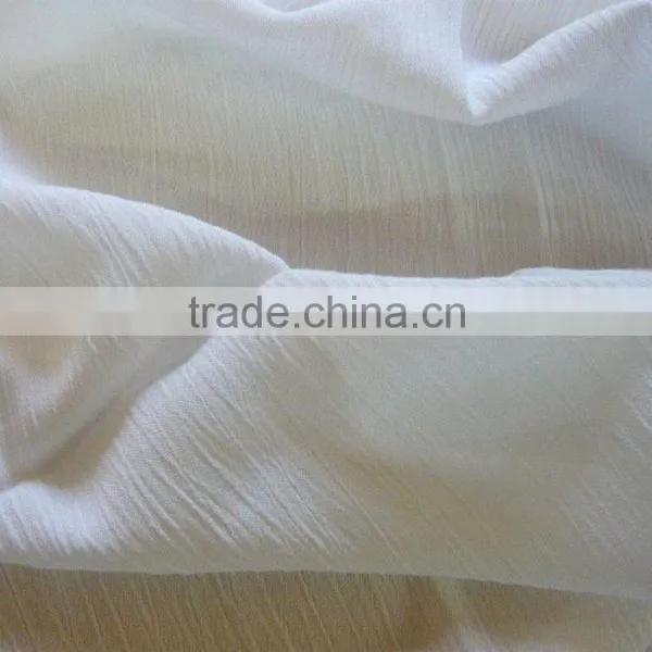 Oeko-tex Standard 100% Viscose Plain Crepe Fabric, Solid Crinkle Rayon Fabric in 135gsm photo-3