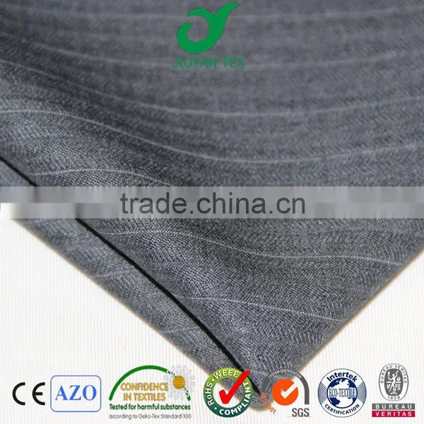 Super Wool Mode Trw Twill Stripe Italy Worsted Quality Men Suiting Soft Textile Fabric With Customized English Selvedge