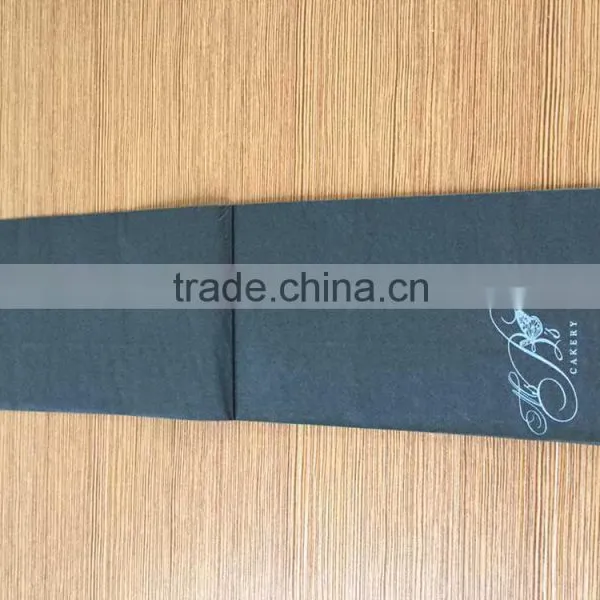 Customized 2 Ply Black Beverage Napkin, Black Tissue Paper photo-3