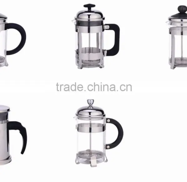 High Quality Glass and Stainless Steel Tea&Coffee Maker Presses photo-2