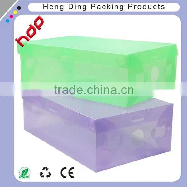 Custom Design Printed Clear Plastic Pvc Shoe Box for Sale photo-4