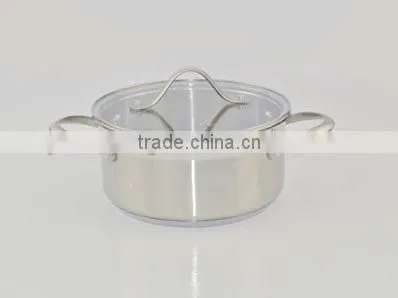 Popular Modern Kitchen Cabinet Item Tri-ply Cookware Set With Cast Stainless Steel Handle photo-3