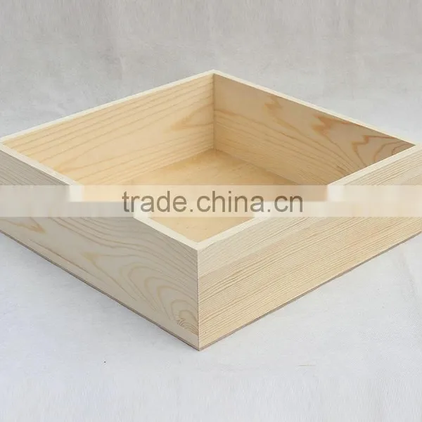 Handmade Square Wooden Storage Tray photo-4