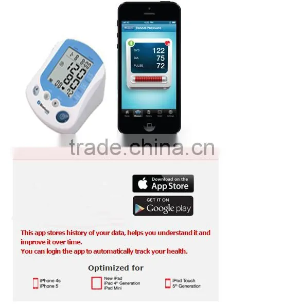 SIFBPM-2.1 Blood Pressure Monitor, Bluetooth, WHO Blood Pressure Classification, Wireless Connection To Your Smart Devices photo-6