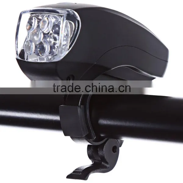 New Cycling Bike Super Bright 5 LED Front Torch Headlight Light Lamp Bracket Black Waterproof 3-Modes Bicycle Light photo-2