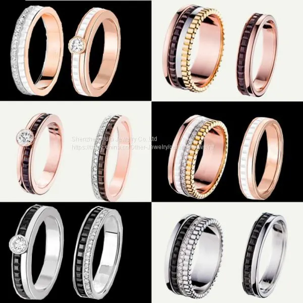 OEM / ODM Stunning Ceramic Wedding Rings Women Accessories photo-2