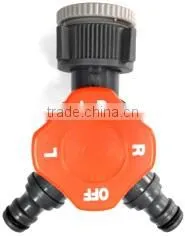 2-Way Garden Hose Connectors Snap With Dial Switch photo-2