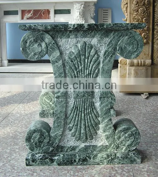 New Style Onyx Carving Stone Marble Table Base photo-3