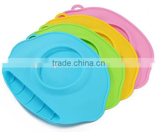 Portable Baby Antibacterial Waterproof Placemat With Sucker Dining Mat photo-2