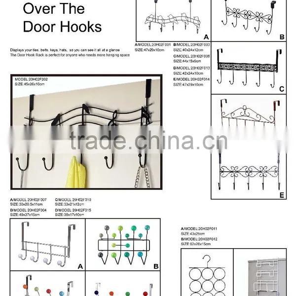 6 Hook Over The Door Hanger, Chrome photo-2