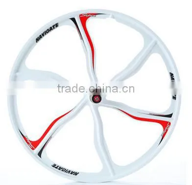 26inch 6spoke Lightest Strongest Magnesium Alloy Bike Wheel /fixed Gear Type Hub Bike Wheel photo-2