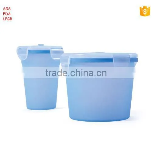 Food Grade Portable Convenient Collapsible Houseware Silicone Foldable Lunch Box photo-6