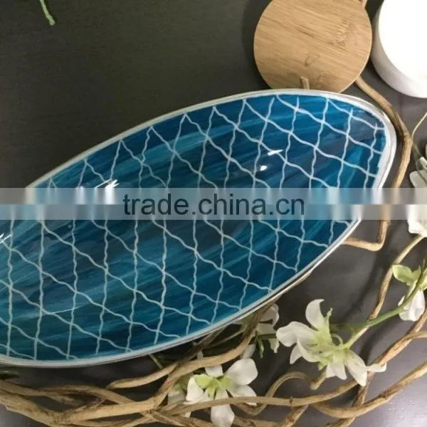 Decorative Tableware Enamel Fruit Tray Bowls | Aluminium Serving Trays | Enamel Trays photo-2