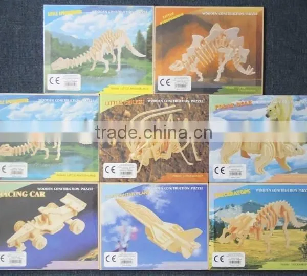 Stock Lots DIY 3D Wooden Puzzle, Educational Toy 3D Puzzle Inventory, Close Out DIY Toy Wooden Puzzle photo-2