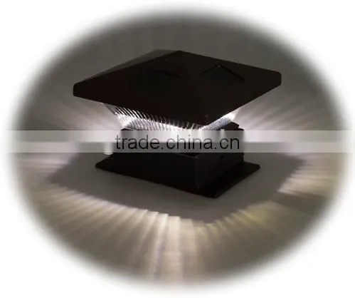 1-PC PAGODA II Plastic Solar Post Cap Garden Deck Light photo-3