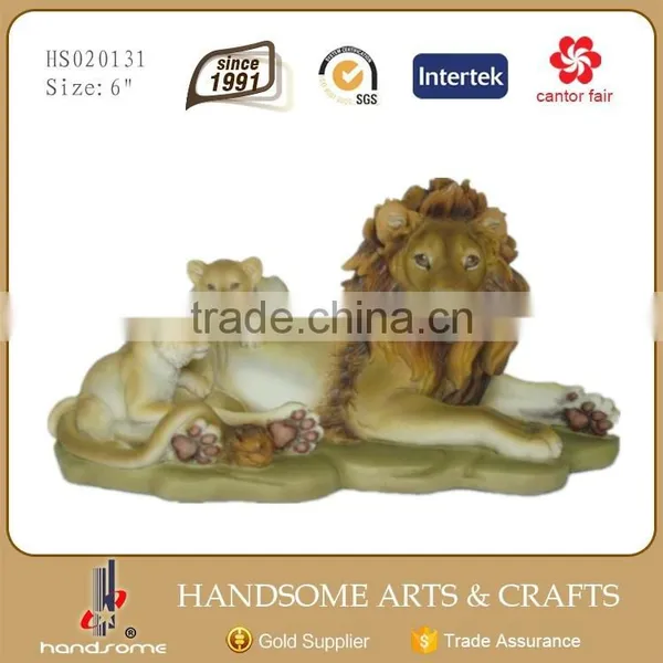 21 Inch Resin Holiday Gifts Home Decoration Lion Statue Animal Sculpture photo-4