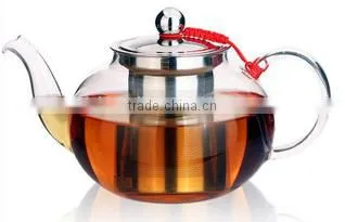 Borosilicate Lampworking Pyrex Glass Tea Pot600ml,800ml,1000ml photo-3