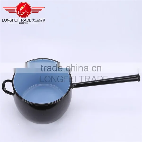 Good Quality Enamel Mini Cooking Pot Enamel Cassrole With Single Handle photo-4