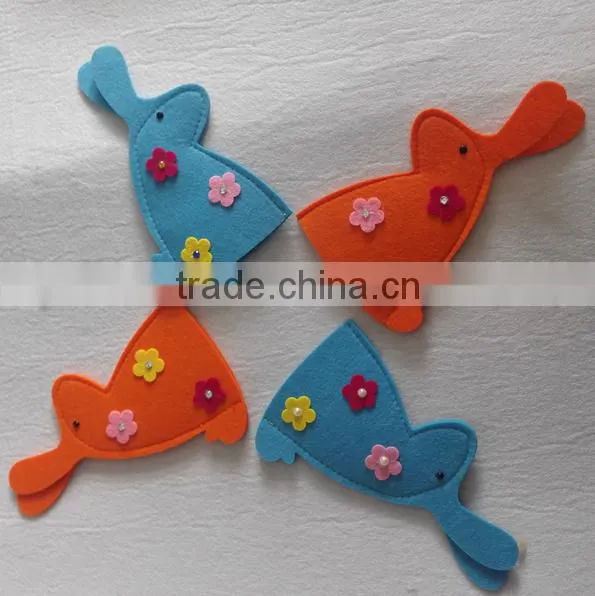 Amazon Best Kid Gift 4 Pcs Felt Easter Egg Holder Easter Egg Cover for Decoration photo-2