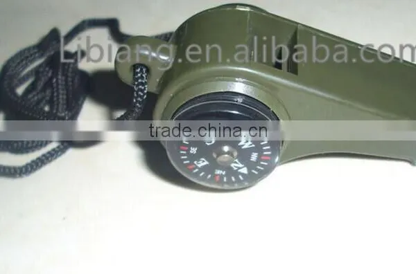 Hot Sale Plastic Whistle With Compass and Thermometer photo-2
