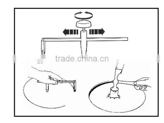Chrome Plating Alloy Steel Adjustable Circle Glass Tile Cutter photo-2