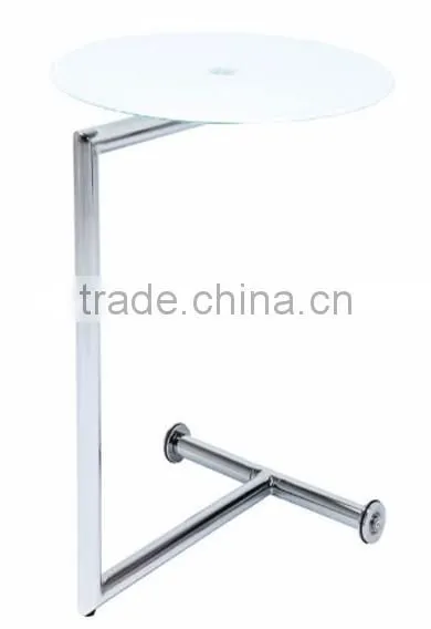Adjustable Round Wooden Snack Table photo-5