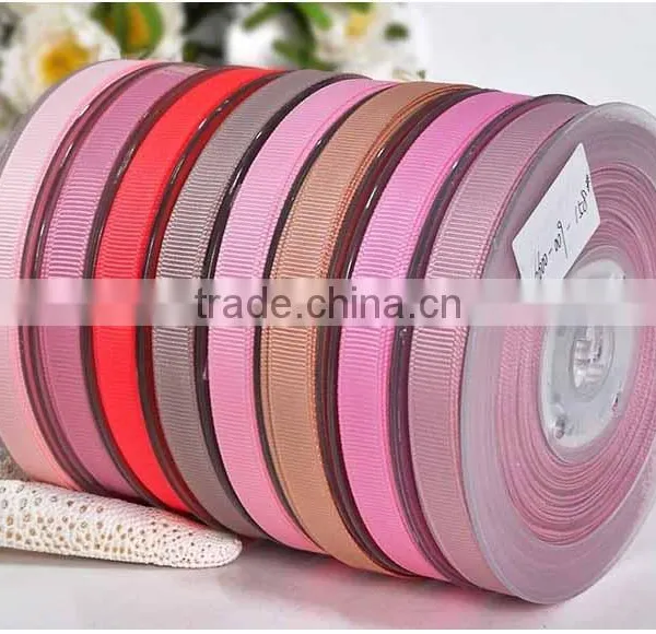 5mm Red Polyester Grosgrain Ribbon photo-6