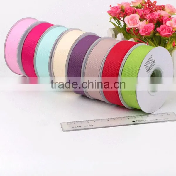 Cheap Wholesale Polyester 1" High Quality Striped Grosgrain Wire Edged Ribbon photo-3
