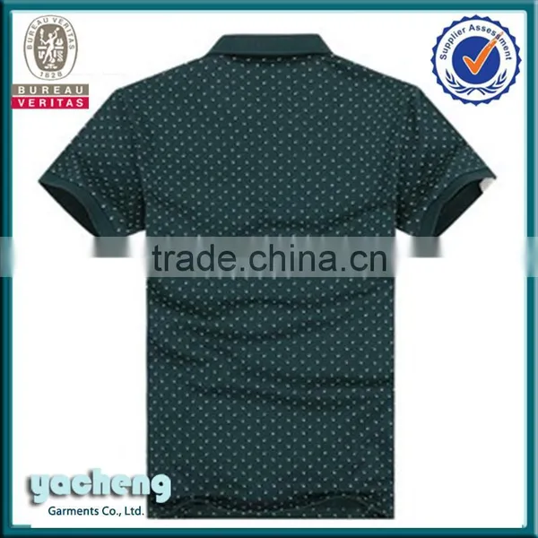 Fashion Custom Collar Print Men Polo T-shirt photo-3