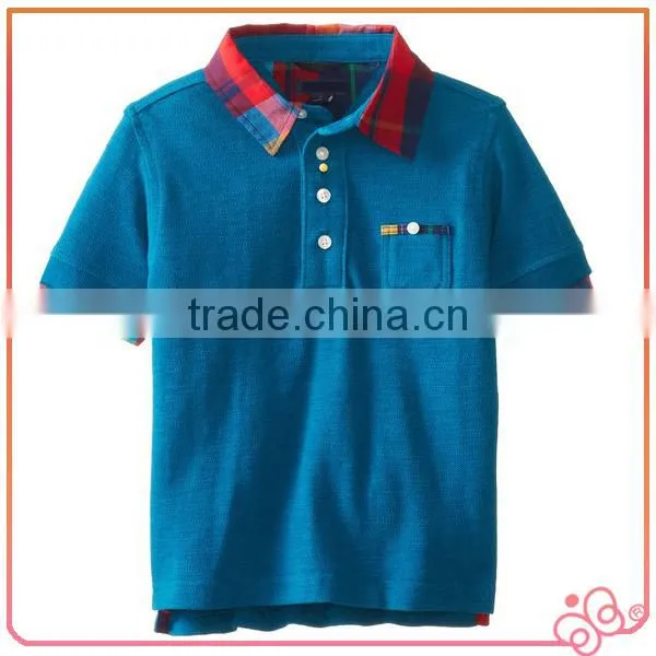 Summer Short Sleeves Plain Boy Cotton T-shirts Wholesale photo-2