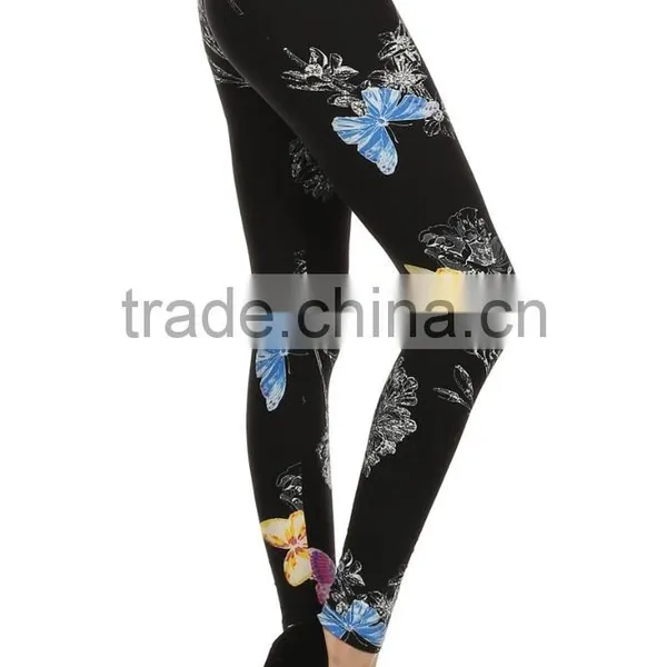 MGOO 2017 New Arrival Customsied Polyester Spandex Leggings All Over Sublimation Print Stretch Waist Running Leggings photo-4