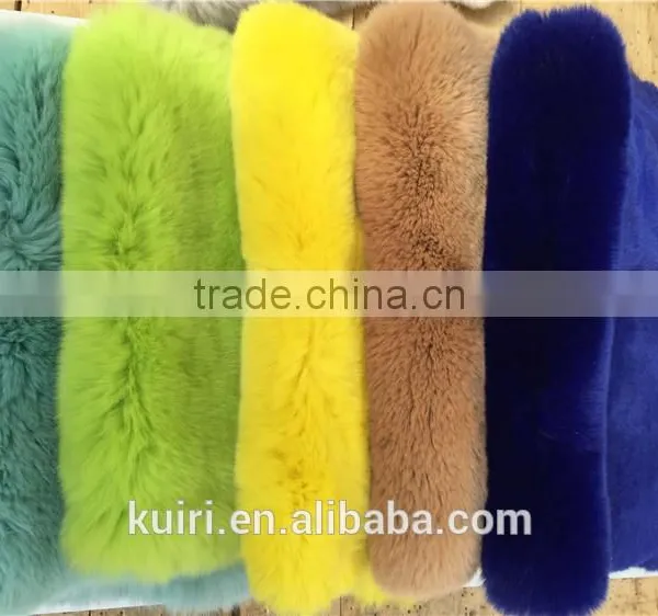 Natural Real Rex Rabbit Fur Plate Pelt Skin for Trim/Rex Rabbit Fur Skin Tanned Rabbit Fur Skin photo-6