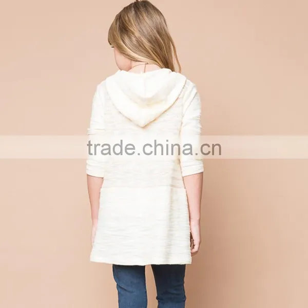 S32446W Spring Fashion Elegant Girls Sweaters Teenager Knitted Striped Kids Pullovers Tops photo-2