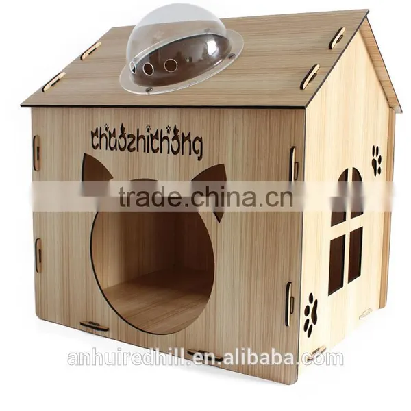 R1907H Natural Wooden Pet House Pet Play House Lovely Pet House photo-2