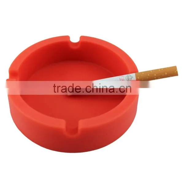Pocket Portable Silicon Round Ashtray With Custom Logo photo-2