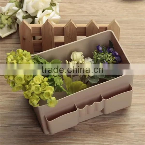 Hot Sale Multifunction Waterproof Plastic Sundry Desktop Makeup Cosmetic Storage Box Container Case Organizer 5 Color Random photo-2