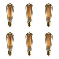 E27 25w Incandescent Bulbs ST64 Golden Color