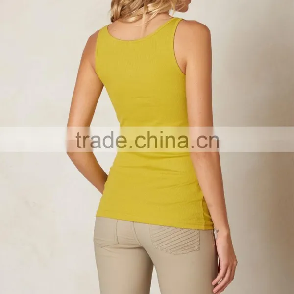 Wholesale Nylon Spandex Sexy Tank Top Dry Fit Workout Clothes For Women photo-2