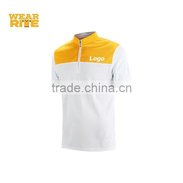 Fashion Stand up Collar Short Sleeve Dry Fit T-shirt photo-4